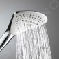 Kludi Fizz - Set de pommeau de douche, support et flexible, 3 jets, blanc/chrome 6775091-00