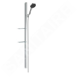 Hansgrohe Rainfinity - Ensemble de pommeau de douche 130, 3jet, barre de douche 1500 mm et flexible, chrome 27673000