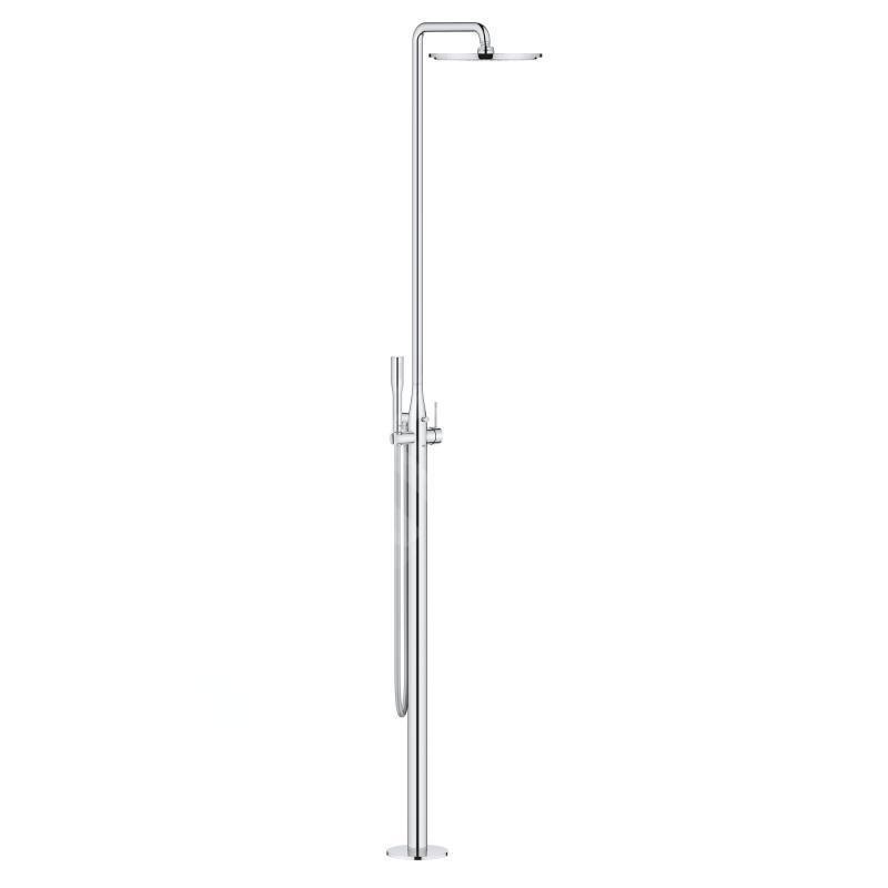 Grohe Essence - Set de douche avec mitigeur, montage au sol, chrome 23741001