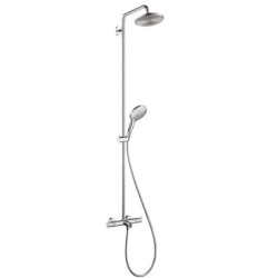 Hansgrohe Raindance Select - Mitigeur de baignoire thermostatique S 240 Showerpipe avec accessoires, chrome 27117000