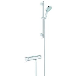 Grohe Grohtherm 2000 - Mitigeur thermostatique de douche avec colonne de douche de 600 mm, chrome 34281001