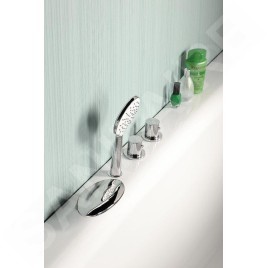 Sapho Douches - Pommeau de douche, blanc/chrome 1204-28