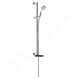 Keuco IXMO - Set de douchette à main Solo, support, barre et flexible, chrome/gris-noir 59587010911