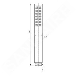 Ideal Standard Idealrain Atelier - Pommeau de douche, Silver Storm BC774GN