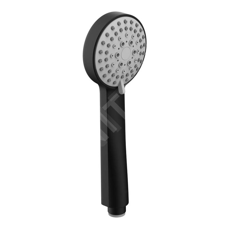 Laufen Accessoires de douche - Pommeau de douche Stella, 3 jets, noir mat H3619850813311