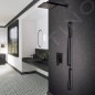 Steinberg 135 - Ensemble de pommeau de douche, barre et flexible, noir mat 135 1600 S