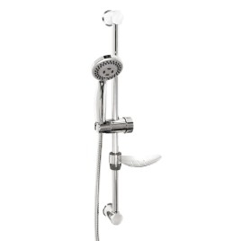 Novaservis Sets de douche - Ensemble de douche, 5 jets, barre avec porte-savon et flexible, chromé KIT03,0