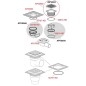 Alcadrain Grilles - Grille double face DOUBLE 950 mm, acier inoxydable DOUBLE-950M
