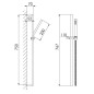 Steinberg 135 - Set de pommeau de douche, barre et flexible, nickel brossé 135 1600 BN