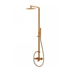 Steinberg 160 - Set de douche avec thermostat, 145x220mm, rose gold 160 2721 RG