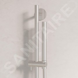 Steinberg 100 - Set de pommeau de douche, barre et flexible, nickel brossé 100 1601 BN