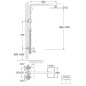 Steinberg 120 - Set de douche, 200x145 mm, chrome 120 2760