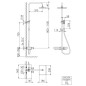 Steinberg 390 - Set de douche avec thermostat, 258x186 mm, chrome 390 2700