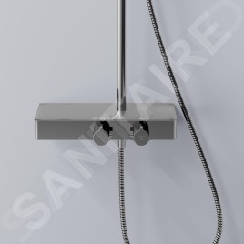 Steinberg 390 - Set de douche avec thermostat, 258x186 mm, chrome 390 2700