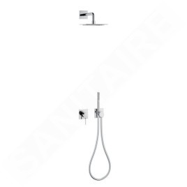 Keuco IXMO - Set de douche avec mitigeur encastré, 25 x 25 cm, chrome 59603010002