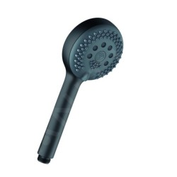Kludi Logo - Pommeau de douche, 3 jets, noir mat 6830039-00