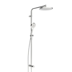 Hansa Viva - Set de douche sans mitigeur, diamètre 25 cm, 3 jets, chrome 44190300