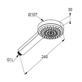 Kludi Dive - Pommeau de douche, chrome 6881005-00