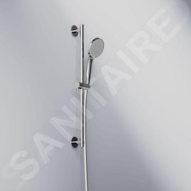 Steinberg 340 - Set de pommeau de douche, barre et flexible, 3 jets, chrome 340 1601