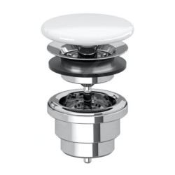 Villeroy & Boch Accessoires - Bonde non-refermable, CeramicPlus, Stone White 680800RW