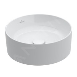 Villeroy & Boch Collaro - Vasque, diamètre 400 mm, CeramicPlus, Stone White 4A1840RW