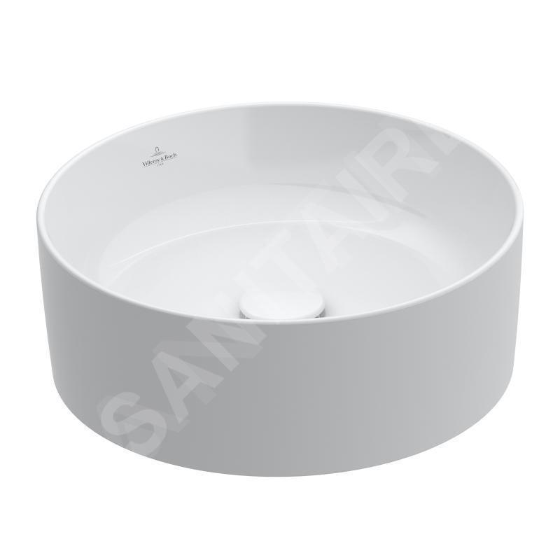 Villeroy & Boch Collaro - Vasque, diamètre 400 mm, CeramicPlus, Stone White 4A1840RW