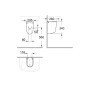 Grohe Bau Ceramic - Demi-colonne pour lavabo, blanc alpin 39426000