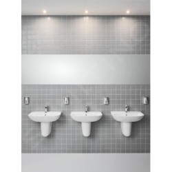 Grohe Bau Ceramic - Demi-colonne pour lavabo, blanc alpin 39426000