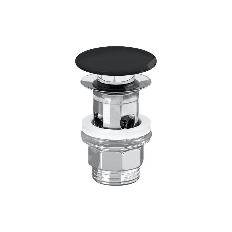 Villeroy & Boch Accessoires - Garniture de vidage Push-Open, Ceramicplus, Ebony 8L0334S5