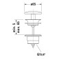 Duravit Accessoires - Bonde non-fermable 1 1/4, blanc 0050780000
