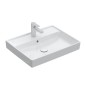 Villeroy & Boch Collaro - Meuble lavabo 600x470 mm, avec trop-plein, trou de robinetterie, CeramicPlus, blanc alpin 4A336GR1