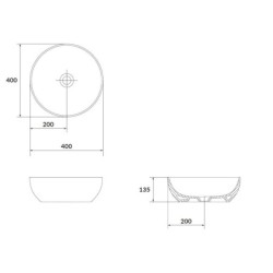 kielle Idolio - Vasque, diamètre 40 cm, blanc 30624400