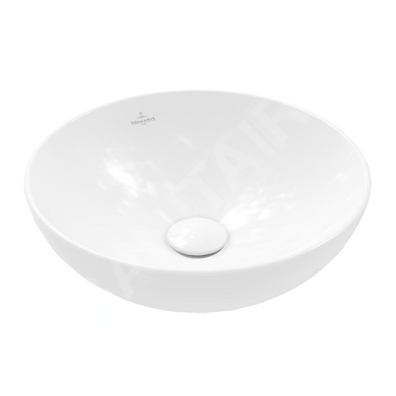 Villeroy & Boch Loop&Friends - Vasque, diamètre 420 mm, avec trop-plein, blanc alpin 4A460001