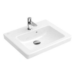 Villeroy & Boch Subway 2.0 - Lave-mains avec trop-plein, 450x370 mm, blanc alpin 73154501