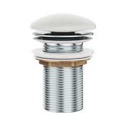 Ravak Garnitures de vidage - Bonde non refermable, blanc X01695