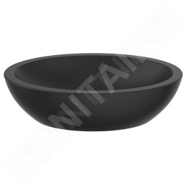 Ideal Standard Strada - Vasque, 600x420 mm, sans trop-plein, noir K0784V3