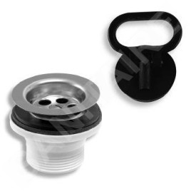Novaservis Accessoires - Bouchon d'évier 5/4", plastique 439,P
