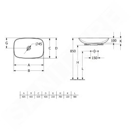 Villeroy & Boch Loop&Friends - Vasque, 620x420 mm, sans trop-plein, CeramicPlus, blanc alpin 4A5001R1