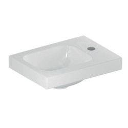 Geberit iCon - Lave-mains 380x280x130 mm, sans trop-plein, trou pour robinetterie à droite, blanc 501.830.00.1