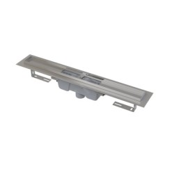 Alcadrain Douchegoten - Caniveau de douche 950 mm, avec rebord pour grille perforée, inox APZ1001-950