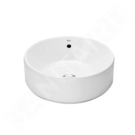 Roca The Gap - Vasque, diamètre 390 mm, avec trop-plein, sans trou pour robinetterie, blanc A3270MJ000