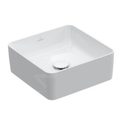 Villeroy & Boch Collaro - Vasque, 380x380 mm, CeramicPlus, Stone White 4A2138RW