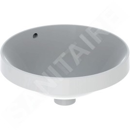 Geberit VariForm - Vasque à encastrer, diamètre 400 mm, avec trop-plein, blanc 500.700.01.2
