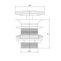 Cersanit Moduo - Bonde non refermable, anthracite K116-109