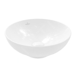 Villeroy & Boch Loop&Friends - Vasque, diamètre 380 mm, avec trop-plein, CeramicPlus, blanc alpin 4A4500R1