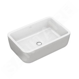 Villeroy & Boch Architectura - Vasque, 600x400 mm, avec trop-plein, sans trou de robinetterie, blanc alpin 41276001
