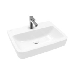 Villeroy & Boch O.novo - Vasque, 600x460 mm, sans trop-plein, trou pour robinet, CeramicPlus, blanc alpin 4A416LR1