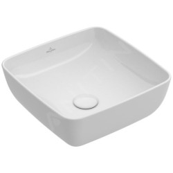 Villeroy & Boch Artis - Vasque, 410x410 mm, CeramicPlus, Stone White 417841RW