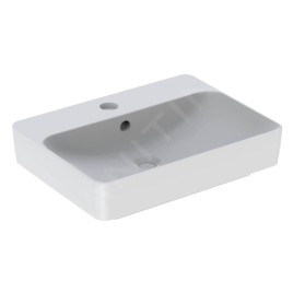 Geberit VariForm - Vasque 600x450 mm, avec trop-plein, trou pour robinetterie, blanc 500.780.01.2