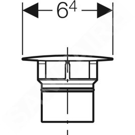 Geberit Accessoires - Cache-bonde pour raccordement de lavabo Cloue, blanc alpin 241.993.11.1